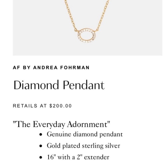 Af By Andrea Fohrman Diamond Pendant 